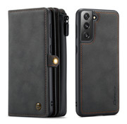 CaseMe CaseMe Samsung S21 Cover Noir - Multi Wallet