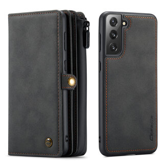 CaseMe Samsung S21 Cover Noir - Multi Wallet