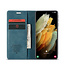 CaseMe Samsung S21 Ultra Case Blue - Retro Wallet Slim   - Wallet Protective Case - Soft Leather - 360° Protection - Kickstand Phone Holder - 2 Card Holder - Bill Slot