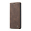 CaseMe Samsung S21 Plus  Case Brown - Retro Wallet Slim- Wallet Protective Case - Soft Leather - 360° Protection - Kickstand Phone Holder - 2 Card Holder - Bill Slot