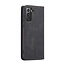 CaseMe Samsung S21 Case Black - Retro Wallet Slim- Wallet Protective Case - Soft Leather - 360° Protection - Kickstand Phone Holder - 2 Card Holder - Bill Slot