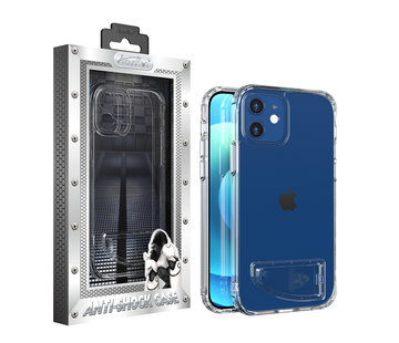 Atouchbo Atouchbo iPhone 12 en 12 Pro Hoesje Transparant - AntiShock en Standaard