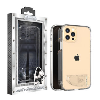 Atouchbo iPhone 12 Pro Max Hoesje Transparant - AntiShock en Standaard