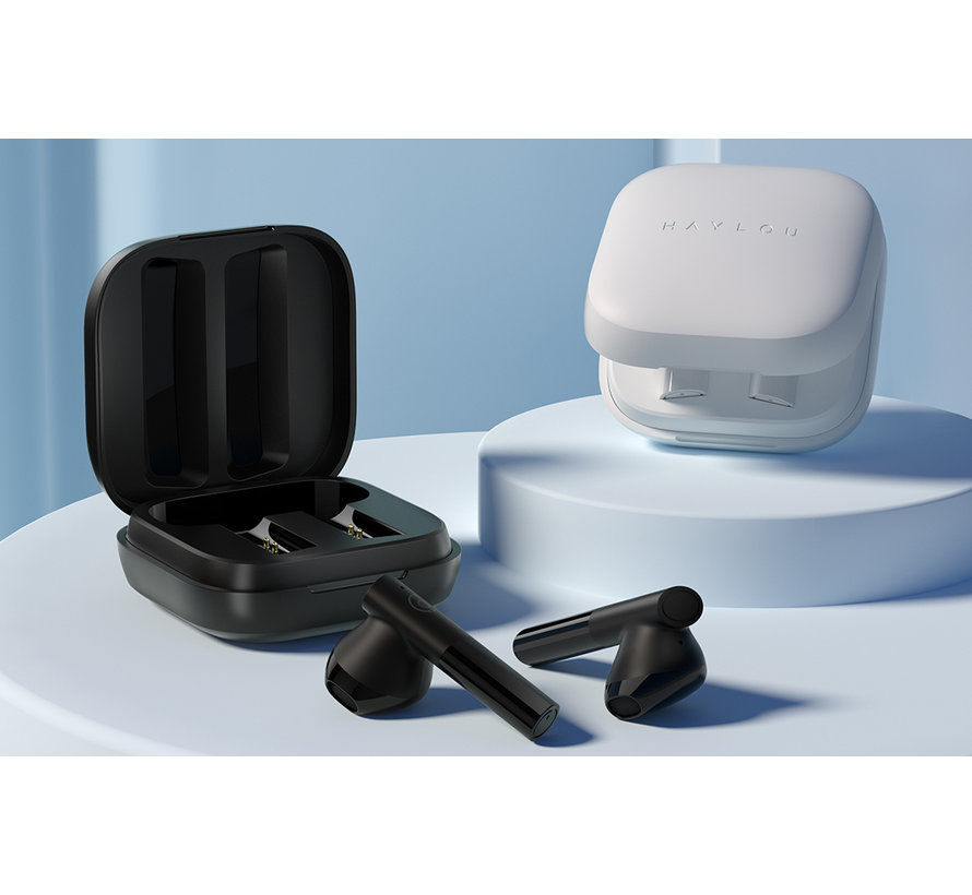 Haylou GT6-oortelefoon - TWS bluetooth V5.2 - AAC HiFi Stereo Bass -Draadloze oordopjes - Smart Touch Type-C - Oplaadkoptelefoon met microfoon - Wit