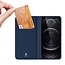 Dux Ducis Skin iPhone 13 Pro hoesje blauw - Bookcase - kaarthouder voor 1 pasje - met horizontale kickstand
