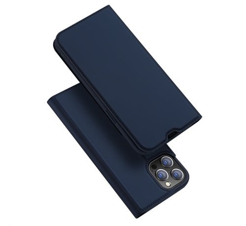 Dux Ducis Dux Ducis Skin Pro iPhone 13 Pro BookCase Bleu | TPU souple | Cuir PU | 1 titulaire de carte | Norme horizontale