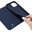 Dux Ducis Skin Pro iPhone 13 Pro BookCase Bleu | TPU souple | Cuir PU | 1 titulaire de carte | Norme horizontale