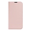 Dux Ducis Skin iPhone 13 Pro hoesje roze - Bookcase - kaarthouder voor 1 pasje - met horizontale kickstand