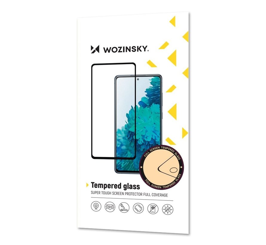 Wozinsky Protecteur d'écran en verre iPhone 13 mini Full Cover | Dureté 9H | Protection bord à bord | Anti-rayures