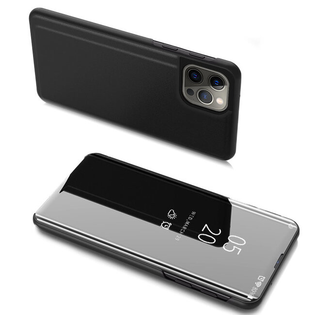 Cover for Apple iPhone 13 mini  Black | Semi transparent front | Full protection | kickstand