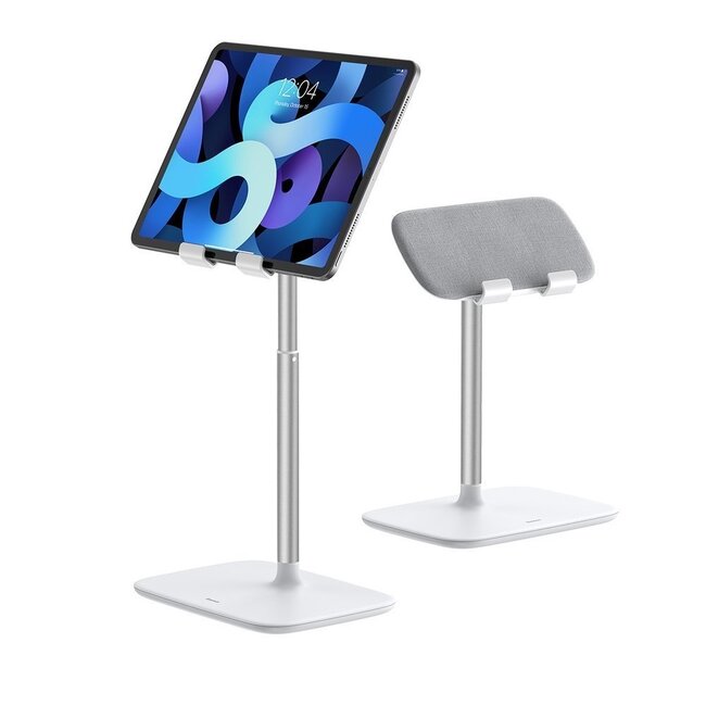 Baseus Support de bureau pour tablette argent | Aluminium | Réglable | Anti-rayures