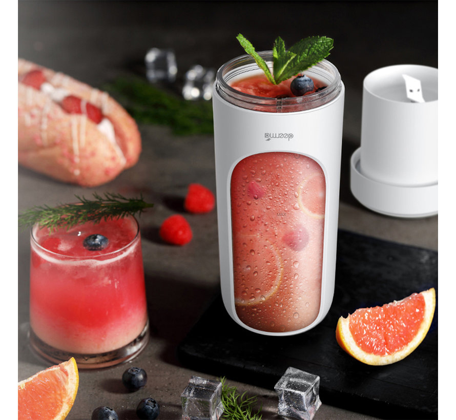 Deerma Draagbaar en Draadloze Mini Juice Blender - Elektrische Fruitblender - BPA vrij - Shake Mixer -300ML