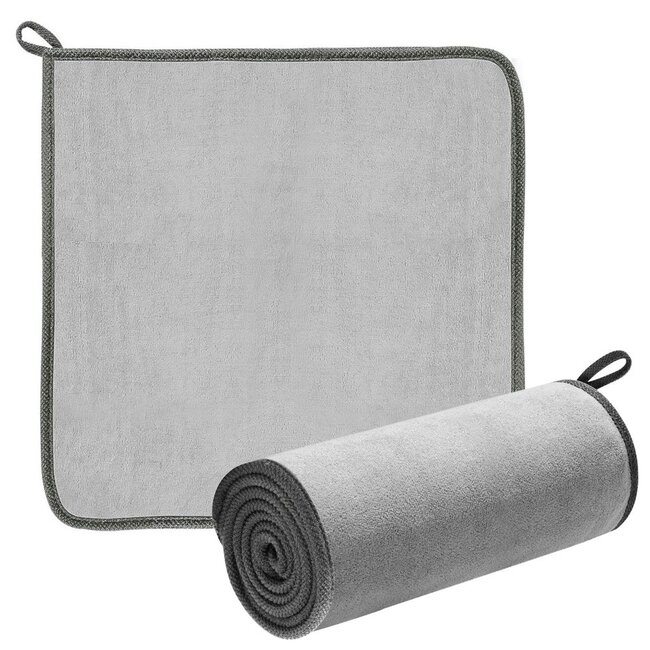 Baseus microvezel schoonmaak doeken grijs - 2 stuks - microfiber - geschikt voor auto - auto accessories