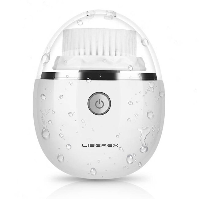 Liberex Electric Facial Cleansing Brush | IPX6 Water Resistant | 90 minutes of use | Wireless charging | silicone brush