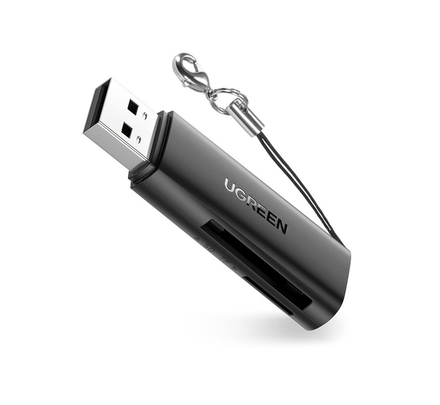 Ugreen 2-in-1 Card Reader USB 3.0 to SD & Micro-SD | 5Gbp/s data transfer rate | Made of aluminum | Plug & Play