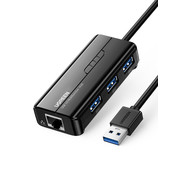 Ugreen Ugreen USB 3.0-hub met Gigabit Ethernet