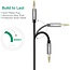 Ugreen AV119 audio kabel 1 meter 3.5mm audio jack zwart - male naar male - plug & play