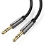 Ugreen 3.5mm Audio Cable 1M Black - AUX cable - Male to Male - 1 meter long - Plug & Play