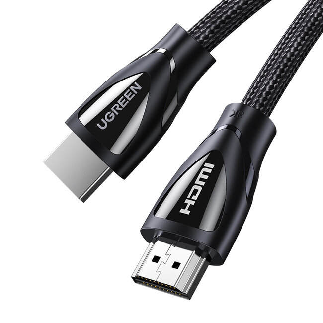 Ugreen 8K Ultra HD HDMI 2.1 Kabel - 2 Meter Kabel - 48Gbps - 8k@60fps - Dynamisches HDR & eARC - Geflochtenes Kabel