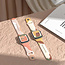 Siliconen Apple Watch bandje lichtbruin patroon - Geschikt voor Apple Watch 7 series (45mm)