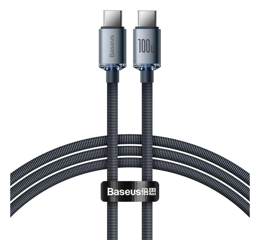 Baseus Crystal Shine cable USB C to USB C 100W 1.2 meters