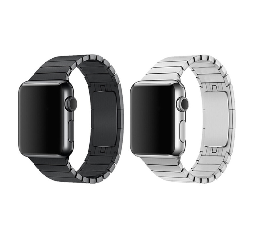 Devia Metal link Bracelet Apple Watch noir - Convient pour Apple Watch série 7/8 (41mm)