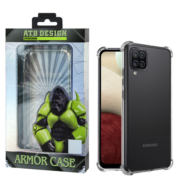 Atouchbo Armor Case Samsung A12 hoesje transparant