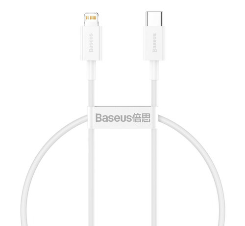 Baseus Baseus Superior USB C to Lightning cable 1.5M - Fast charging - 20W PD - white