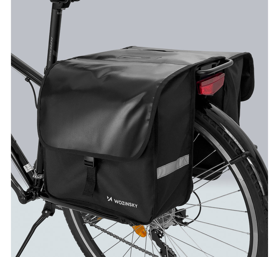 Wozinsky Double Bicycle Bag 28l for Luggage Carrier
