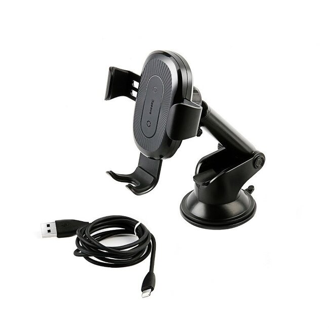 Baseus [testé] The Car Mount support de téléphone portable - Charge sans fil Qi Charging - montage sur tableau de bord