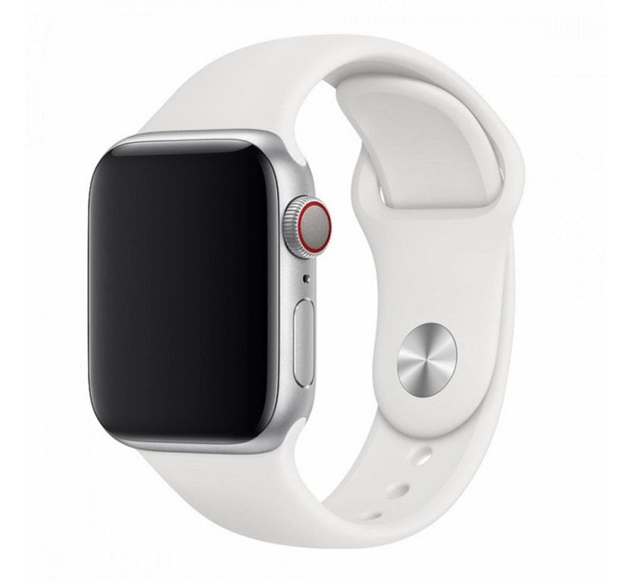 Devia Sport Apple Watch bandje wit - Geschikt voor Apple Watch 7 series (45mm)