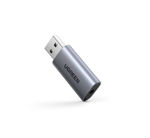 Ugreen Unterkünfte in Ugreen USB 2.0 (Stecker) An 3,5-mm-Audiobuchse (weiblich) Adapter - Plug & Play