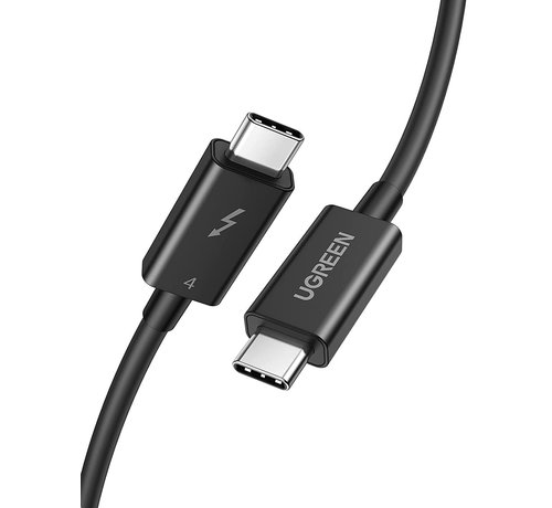 Ugreen Câble UGreen Thunderbolt 4 USB C vers USB C - 100W - 0,8 mètre - Gen3 - 40Gbps - résolution d’écran jusqu’à 8K