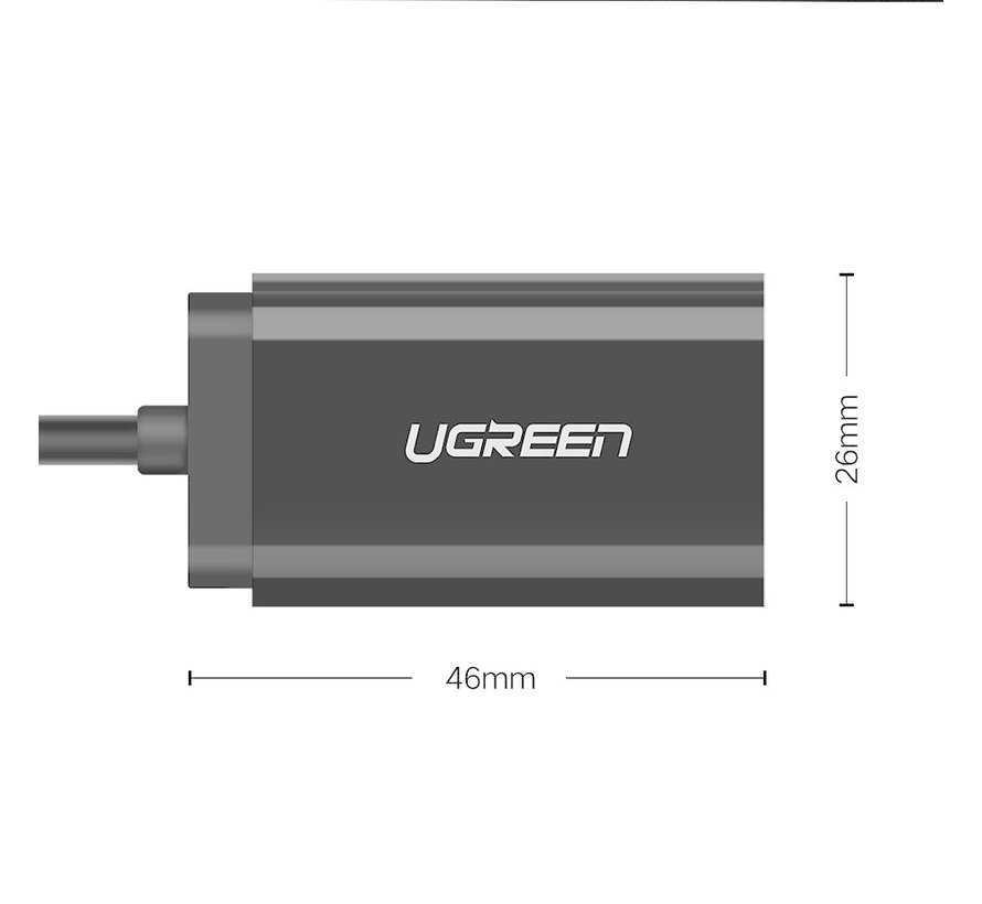 UGreen USB vers 3,5 mm Audio + Adaptateur microphone
