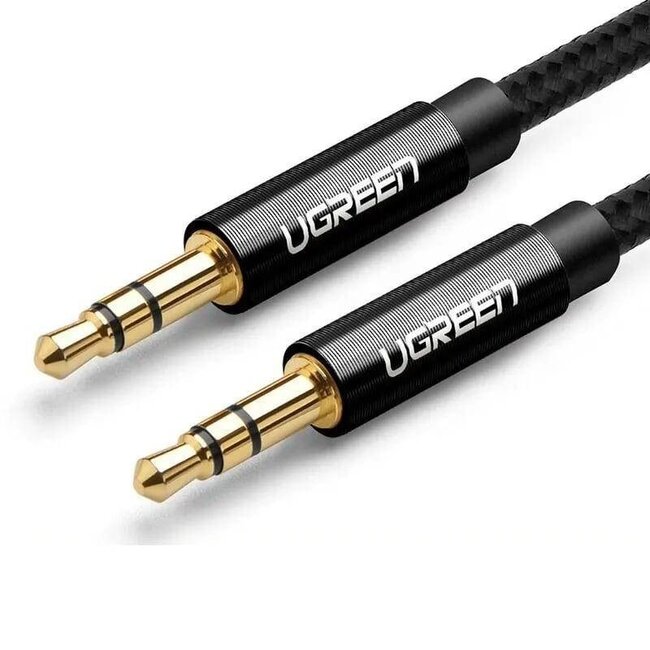 Ugreen Câble jack audio 3,5 mm 1 mètre - Noir - 2x connecteurs mâles