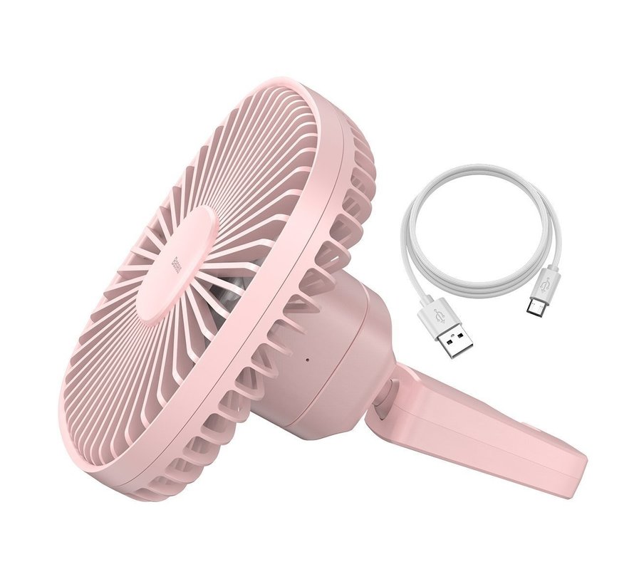 Baseus Portable fan for the car - also suitable for desks - Magnet Pink