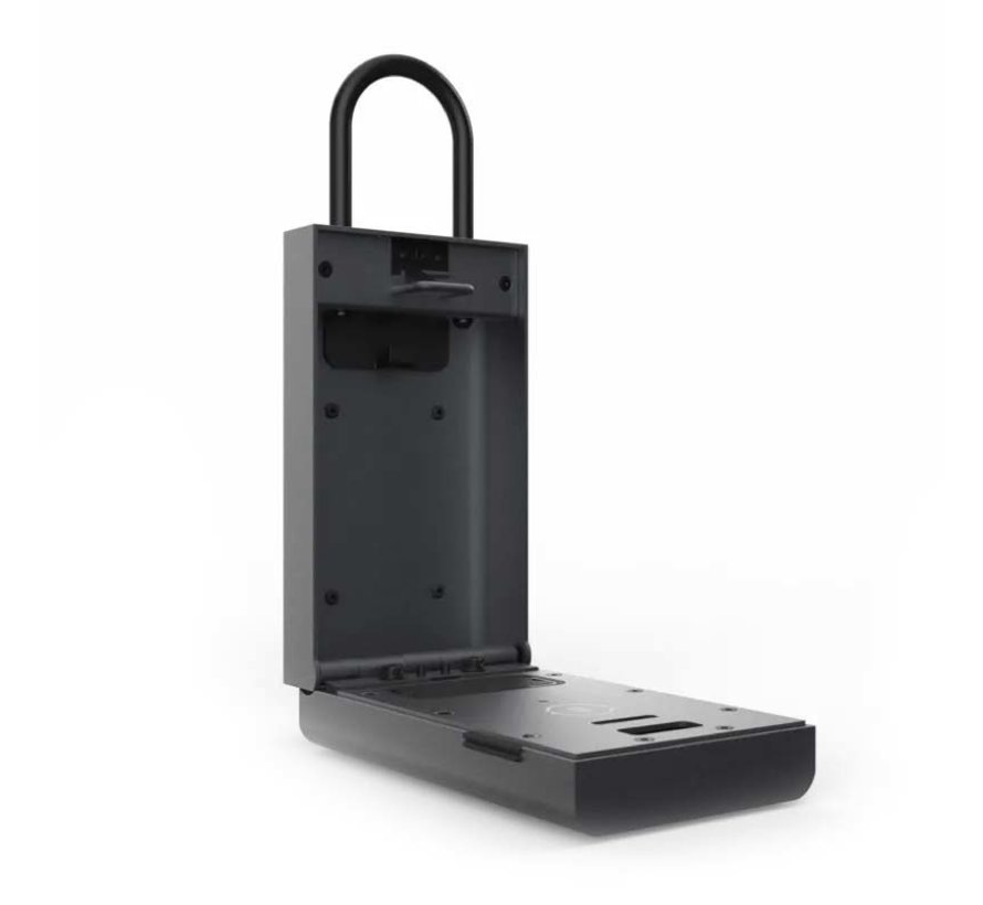 Lockin Smart lockbox - Smart lock with locker - Open with pin code or app - User log - Wall and bracket mount