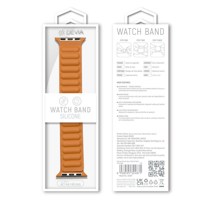 Devia Two-Tone Apple Watch Band 42/44/45mm Lumière des étoiles - convient pour Apple Watch série 7 / 8