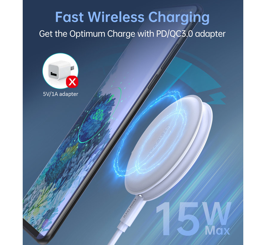 Choetech Compact Dual Wireless Charger 2in1