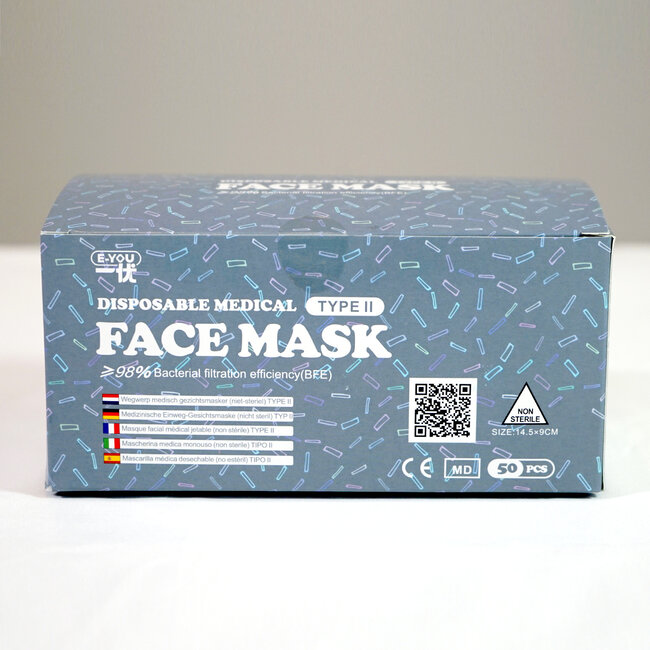 YX005 - Face masks for children Type II 50 Pieces