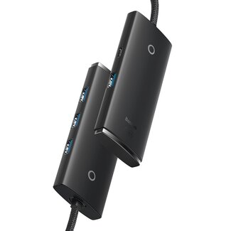 Baseus USB C Hub met 4 USB3.0 poorten