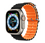 Devia Apple Watch 38/40/41 mm Black+Orange Sport Band - Deluxe Series6 Sport Silicone