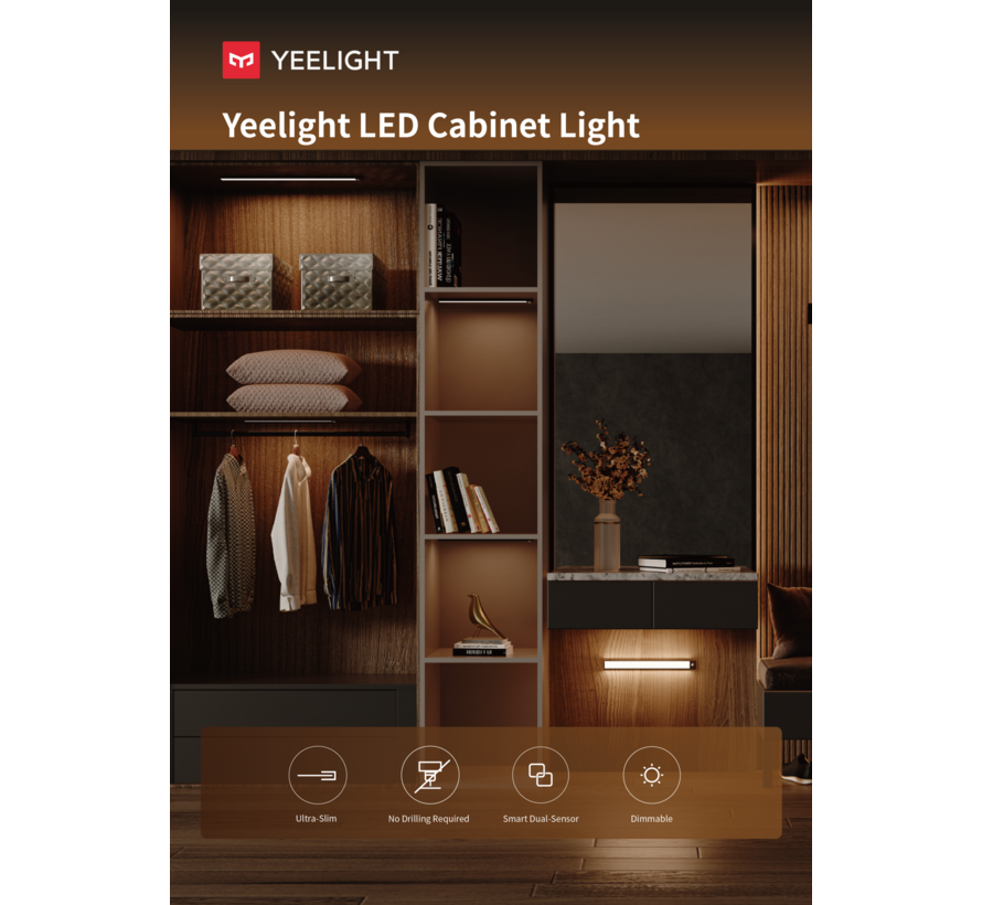 Yeelight A60 Cabinet lighting with sensor