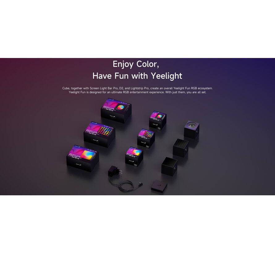 Yeelight Cube Smart Lamp - Light Gaming Cube Panel - Expansion Pack