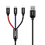 Baseus Color 3in1 USB auf USB-C/Lightning/Micro 1,2M