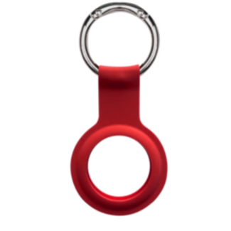 Devia Apple AirTag  silicone Keychain Red