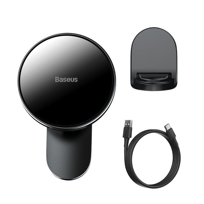 Baseus [Broken packaging][used]Baseus Magnetic Car Holder + Wireless Charging