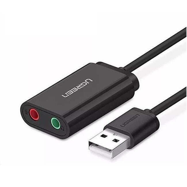 Ugreen [geen verpakking]UGreen USB naar 3.5mm Audio + Microfoon Adapter