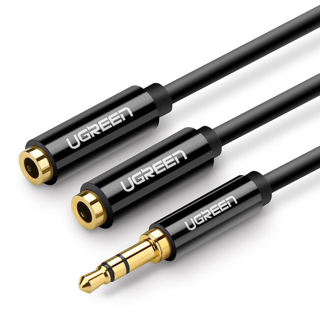 Ugreen [Kapotte verpakking]UGreen audio splitter 3.5mm headphone jack 25cm