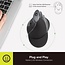 Delux Wireless Vertical Mouse M618G DB